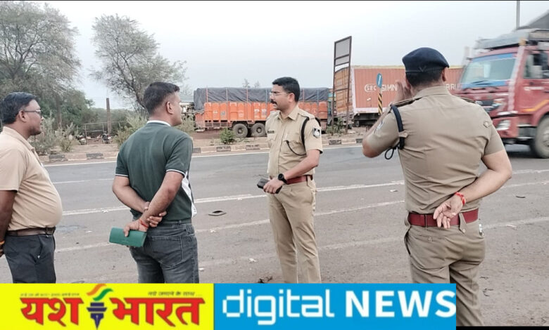 सड़क दुर्घटनाएं रोकने सिक्योरिटी लॉजिस्टिक्स जैसे डिस्प्ले बोर्ड लगेंगे हाईवे पर, एसपी ने एनएचएआई के अधिकारियों के साथ किया पीरबाबा बायपास का निरीक्षण 1 IMG 20260513 214626