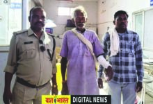 तेंदुए से भिड़ा 85 वर्षीय बुजुर्ग, गर्दन पर हमला किया, बुजुर्ग ने कान पकडक़र डंडे से मारा, जिला अस्पताल रिफर 11 Page 1 copy 1