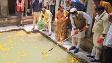 मंत्री विश्वास सारंग ने बावड़ी में श्रमदान कर दिया स्वच्छता का संदेश 10 matri