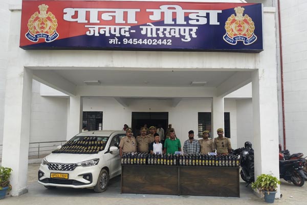 चेकिंग के दौरान अर्टिगा कार से अवैध शराब बरामद , दो नेपाली नागरिकों समेत तीन गिरफ्तार 1 011 1