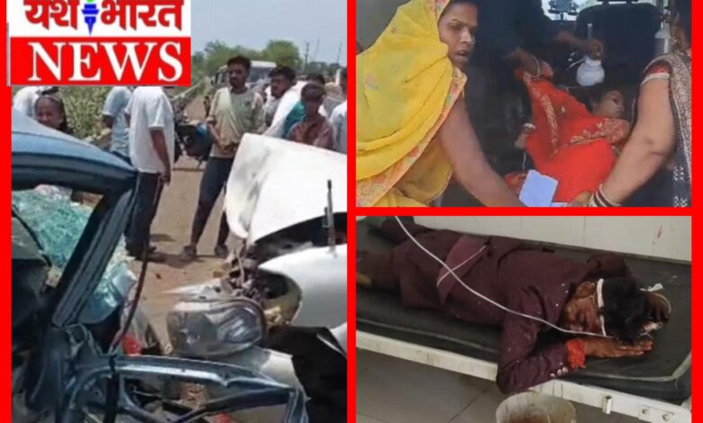 सफारी और अर्टिगा कार में भीषण भिड़ंत; अर्टिगा के चालक की मौत, दूल्हा-दुल्हन सहित तीन गंभीर 1 InCollage 20260623 100253793