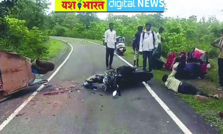 ऑटो-बाइक की सीधी भिंड़त, गर्भवती महिला समेत कई घायल, शाहनगर मार्ग पर सडक़ हादसा 1 06 7