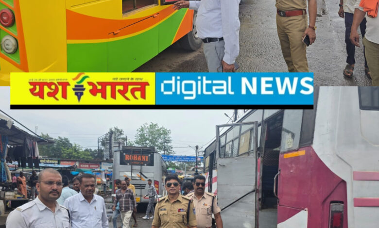 बस स्टैंड पर परिवहन एवं यातायात विभाग की संयुक्त कार्रवाई, 41 यात्री बसों की जांच, 7 पर लगा जुर्माना, 8 की फिटनेस निरस्त 1 IMG 20260701 175206