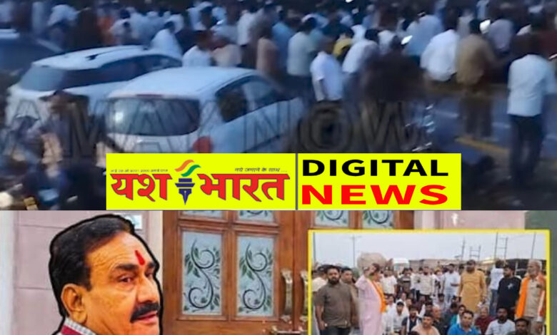 दतिया अपडेट : टिकट कटने पर नरोत्तम मिश्रा के समर्थकों में गुस्सा, नाराज कार्यकर्ताओं ने किया हाइवे जाम, टिकट बदलने की मांग 1 IMG 20260710 203503