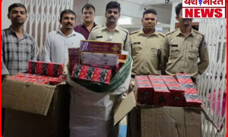 नकली सिगरेट के कारोबार पर पुलिस का बड़ा शिकंजा: दो दुकानों से 3 लाख का माल बरामद 1 InCollage 20260723 110433099