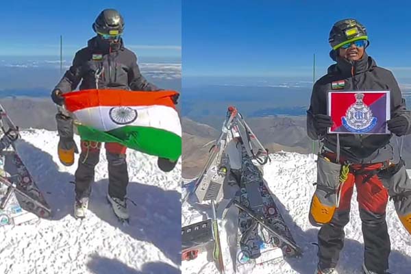 जबलपुर की महिला आरक्षक वर्षा पटेल ने माउंट एल्ब्रुस फतह कर फहराया तिरंगा 1 012 1
