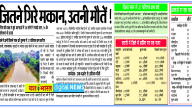 जितने गिरे मकान, उतनी मौतें, बारिश की वजह से हुई घटनाओं में 16 लोगों ने गंवाई जान, 16 के आशियाने भी उजड़े, जिले में अभी पिछले साल की तुलना में 21 प्रतिशत कम बारिश 4 105