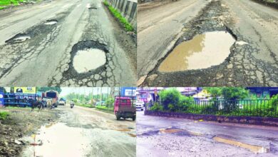 डामर चुपडक़र बनाई सडक़ें कई जगह उखड़ीं, कुठला से बरगवां तक सडक़ पर गड्ढे ही गड्ढे, बारिश में शहर का हाल बुरा, हर रोज दुर्घटनाएं 4 IMG 20260819 WA0004