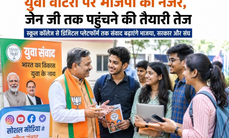 युवा वोटरों पर भाजपा की नजर, जेन जी तक पहुंचने की तैयारी तेज स्कूल कॉलेज से डिजिटल प्लेटफॉर्म तक संवाद बढ़ाएंगे भाजपा, सरकार और संघ 1 IMG 20260830 WA0004
