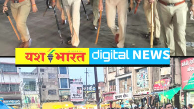 त्योहारों को लेकर पुलिस एक्टिव, शहर के प्रमुख मार्गों और संवेदनशील इलाकों में पुलिस का फ़्लैग मार्च 4 IMG 20260824 202725