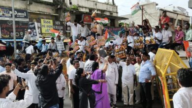 राम मंदिर चंदा चोरी मामले पर युवा कांग्रेस का भाजपा कार्यालय घेराव, पुलिस ने वाटर कैनन से रोका,,,देखे वीडियो 7 WhatsApp Image 2026 08 01 at 18.32.09