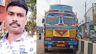 ट्रक सुधारते समय चालक आया चपेट में, मौत, मदन महल फ्लाईओवर के ढलान पर हादसा,ड्राइवर के ऊपर से गुजरा पहिया 7 06
