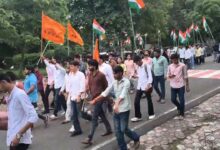 आरजीपीवी के त्रि विभाजन के फैसले पर अभाविप ने मनाया जश्न कार्यकर्ताओं ने एक दूसरे को मिठाई खिलाकर सरकार के निर्णय का किया स्वागत 2 IMG 20260902 WA0029