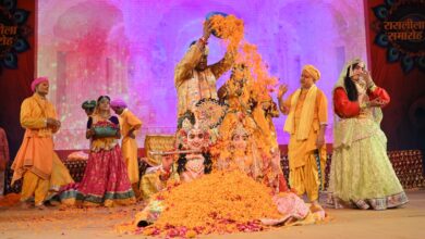 कृष्ण की मुरली ने बांधा भक्तिरस, होली लीला में सजे ब्रज के रंग रासलीला समारोह के छठवें दिन भाव विभोर हुए दर्शक, भजनों ने भी जमाया रंग 4 IMG 20260904 WA0002