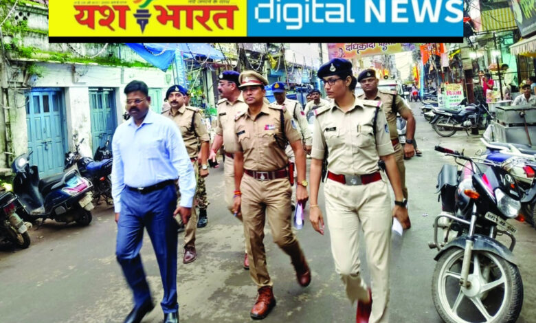 दाधिकांदो शोभायात्रा को लेकर पुलिस ने की खास तैयारियां, अधिकारियों ने किया जुलूस मार्ग का पैदल भ्रमण 1 IMG 20260906 135142