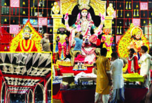 सज गया शहर, आज से सडक़ों पर जनसैलाब, शहर में दिखने लगी दुर्गोत्सव की अनुपम छटा, दूधिया रोशनी में नहाई बारडोली 2 556
