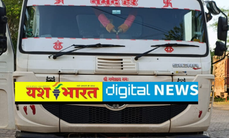 ओवरलोड वाहनों यातायात पुलिस और खनिज विभाग की संयुक्त कार्रवाई, 5 लाख रुपए जुर्माना वसूला 1 IMG 20261005 225036